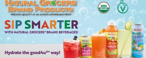 Sip Smarter with Natural Grocers® Brand Beverages
