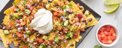 Vegan Loaded Nachos with BBQ “Pulled Pork”