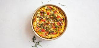 Smoked Salmon, Cream Cheese, and Dill Baked Frittata