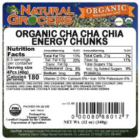 Chnks Energy Cha Chia Org 12 Oz | Natural Grocers