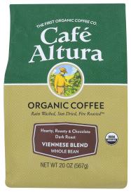 Organic Viennese Blend Dark Roast Whole Bean Coffee 20 Oz | Natural Grocers