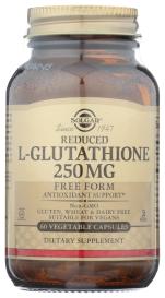 L-glutathione 250 Mg (free Form) Vegetable Capsules 60 Veg