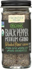 Black Pepper  Med Ground Org 1.8 Oz