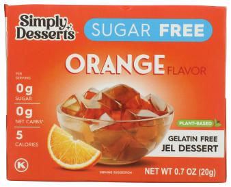 Natural Simply Delish Gelatin Free Jel Dessert – Sugar Free Strawberry – 0.7 Oz (20g)
