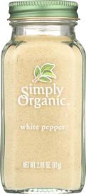 Org Ground White Pepper 2.86 Oz