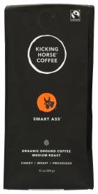 Organic Fair Trade Smart Ass Medium Roast Ground Coffee 10 Oz | Natural ...