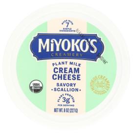 Organic Vegan Classic Plain Plant Milk Cream Cheese 8 Oz | Natural