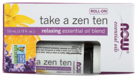 Now Foods Take A Zen Ten Essential Oil - 10 ml Roll-On
