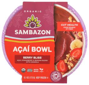 Organic Fair Trade Vegan Amazon Superberry Acai & Granola Bowl 6.1