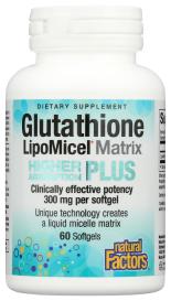 glutathione natural grocers Glutathione Lipomicel Matrix Softgels 60 Sg