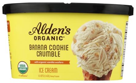 Organic Banana Cookie Crumble Ice Cream 48 Oz | Natural Grocers