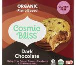 Organic Gluten-free Plant-based Dark Chocolate Frozen Dessert Cookie Sandwich 5.25 Oz