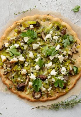 Mushroom and Leek Tart