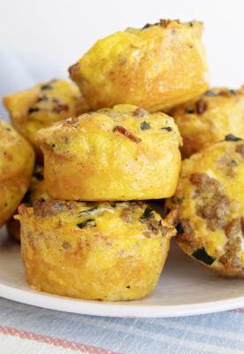 Sausage Egg Bites in a Hash Brown Nest