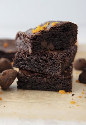 Dark Chocolate Truffle Brownies