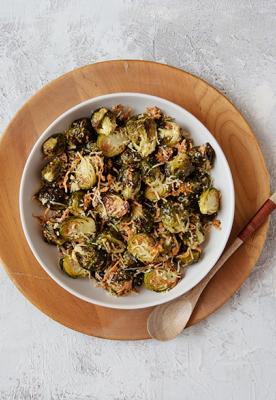 Roasted Brussels Sprouts with Parmesan