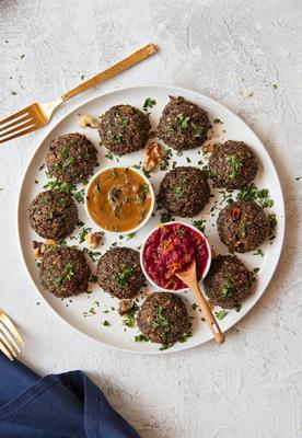 Savory Vegan Mushroom-Walnut Bites