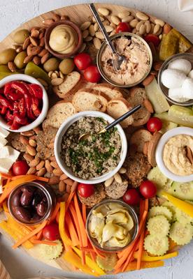 Mediterranean Tinned Fish Board featuring Sardine Pâté