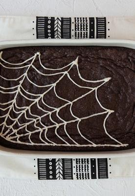 Gluten-Free Spiderweb Brownies