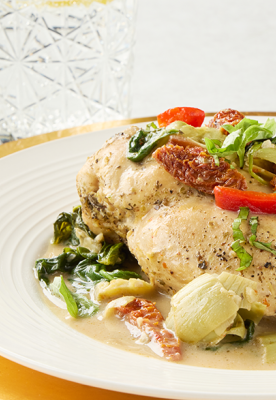 Slow Cooker Tuscan Chicken