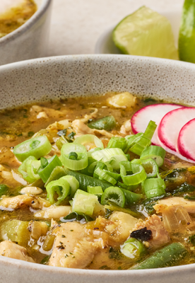 Slow Cooker Salsa Verde Chicken Soup