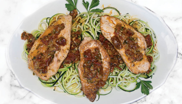Chicken Scallopini With Sun Dried Tomatoes