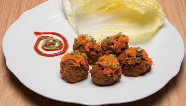 Slow Cooker Sriracha Turkey Meatball Wraps Recipe