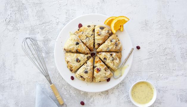 Gluten-Free Cranberry Orange Chia Scones