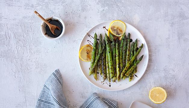 Lemon Balsamic Asparagus