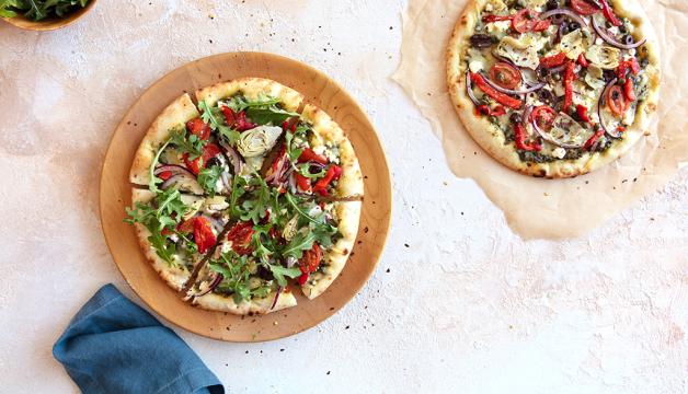 Grilled Mediterranean Pizza