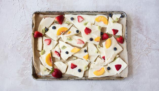 Fruity Frozen Yogurt Bark