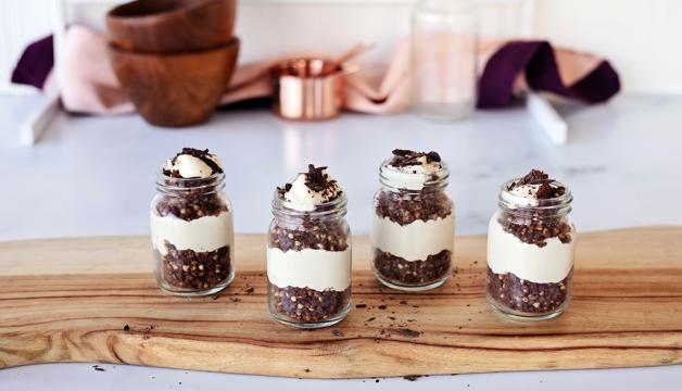 Individual Mocha Cheesecakes