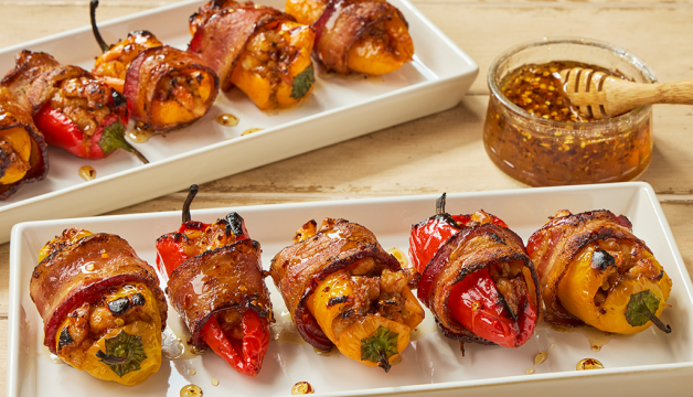 Grilled Shrimp-Stuffed Peppers