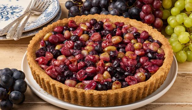 Roasted Grape Tart