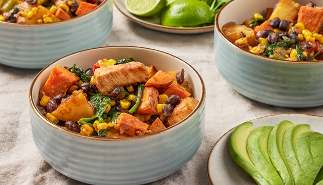 Chili-Lime Chicken and Sweet Potato Skillet