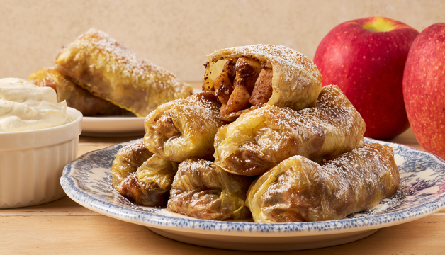 Pumpkin Spice Apple Pie Rice Paper Rolls