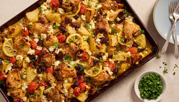 Easy Sheet Pan Mediterranean Chicken