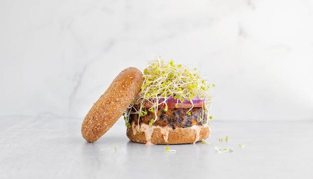Spicy Black Bean Burger With Chili Lime Aioli Natural Grocers