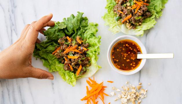 Thai Style Lettuce Wraps 