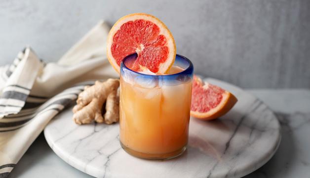 Grapefruit Ginger Switchel Mocktail Recipe