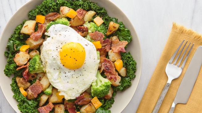 Broccoli, Egg, and Potato Breakfast Bowl