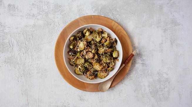 Roasted Brussels Sprouts with Parmesan