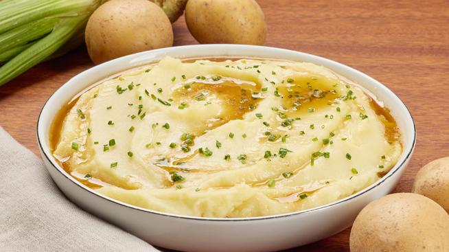 Mashed Potatoes with Celeriac and Brown Butter