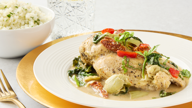 Slow Cooker Tuscan Chicken