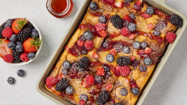 Triple Berry Gluten-Free French Toast Bake