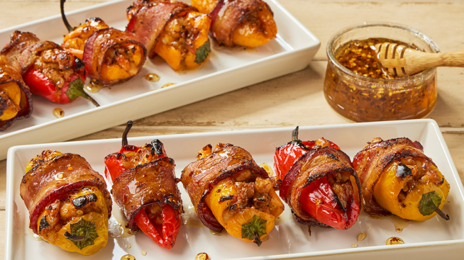 Grilled Shrimp-Stuffed Peppers