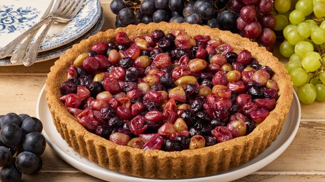 Roasted Grape Tart