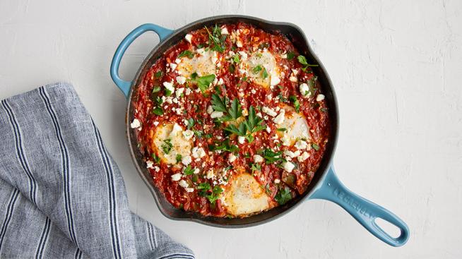Organic Spiced Eggs & Tomatoes (Shakshuka)