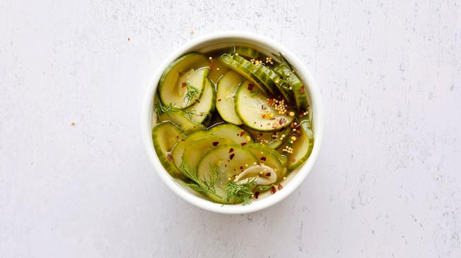 Quickles (aka Refrigerator Quick Pickles)