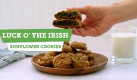 Luck o’ the Irish Sunflower Cookies